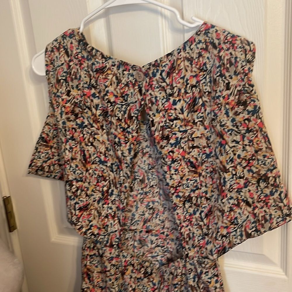 BCBGeneration Mini Dress Multicolored open back pockets size 6 EUC - Picture 7 of 11